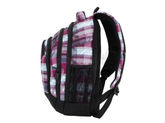 Studentský dívčí batoh Bagmaster ENERGY 18 A BLACK/WHITE/PINK