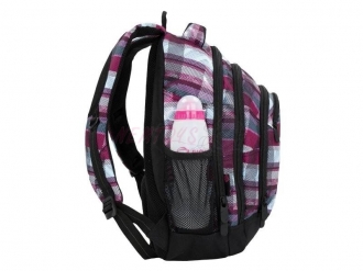 Studentský dívčí batoh Bagmaster ENERGY 18 A BLACK/WHITE/PINK