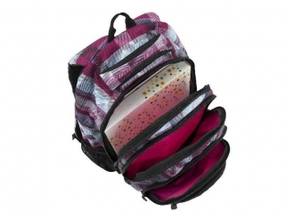 Studentský dívčí batoh Bagmaster ENERGY 18 A BLACK/WHITE/PINK
