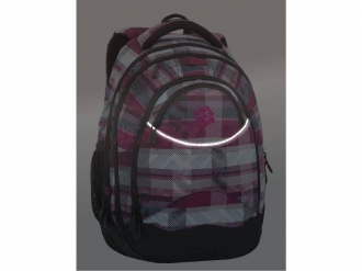 Studentský dívčí batoh Bagmaster ENERGY 18 A BLACK/WHITE/PINK