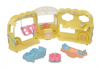 Sylvanian Families 5744 Duhový školkový autobus