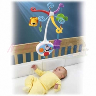 Fisher Price- Aktivní kolotoč se zvířátka 2v1