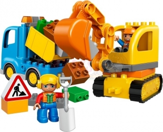 LEGO 10812 DUPLO Pásový bagr a náklaďák