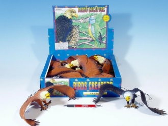 Orel pískající 38cm na gumě 2barvy