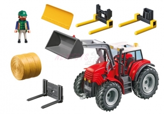 PLAYMOBIL® 6867 Velký traktor se sběračem balíků slámy