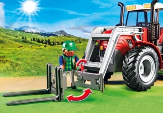 PLAYMOBIL® 6867 Velký traktor se sběračem balíků slámy