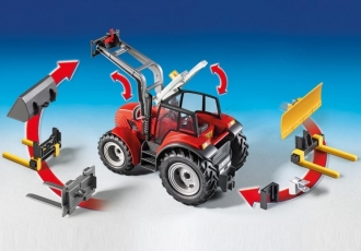 PLAYMOBIL® 6867 Velký traktor se sběračem balíků slámy