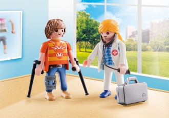 Playmobil 70079 Doktorka a pacient