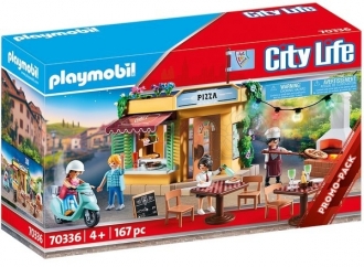 Playmobil City Life 70336 Pizzerie se zahrádkou