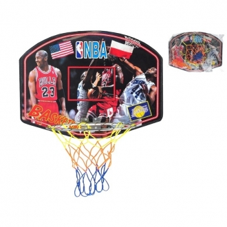 Basketbalový koš velký 60x47cm s dřevěnou deskou