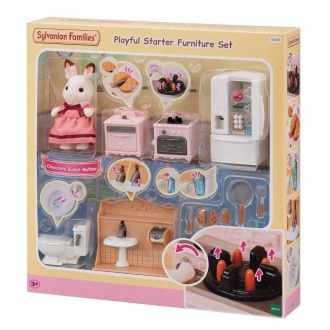 Sylvanian families 5449 startovací set nábytku a Chocolate králík mamka