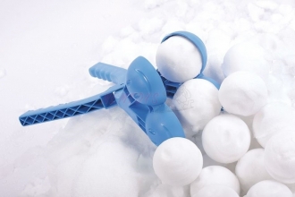 Koulovač  Snowball - výroba sněhových koulí (2 koule)-růžový