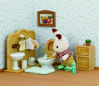 Sylvanian Families - Nábytek "chocolade" králíků - Bratr a umývárna