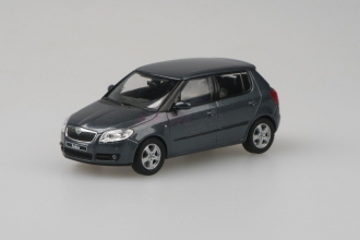 Škoda Fabia II (2006) 1:43 - Šedá Anthracite Metalíza