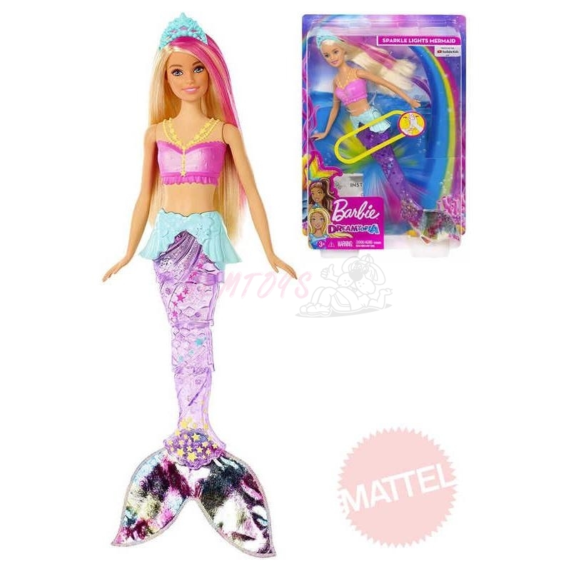 Mattel Barbie svítící mořská panna s pohyblivým ocasem